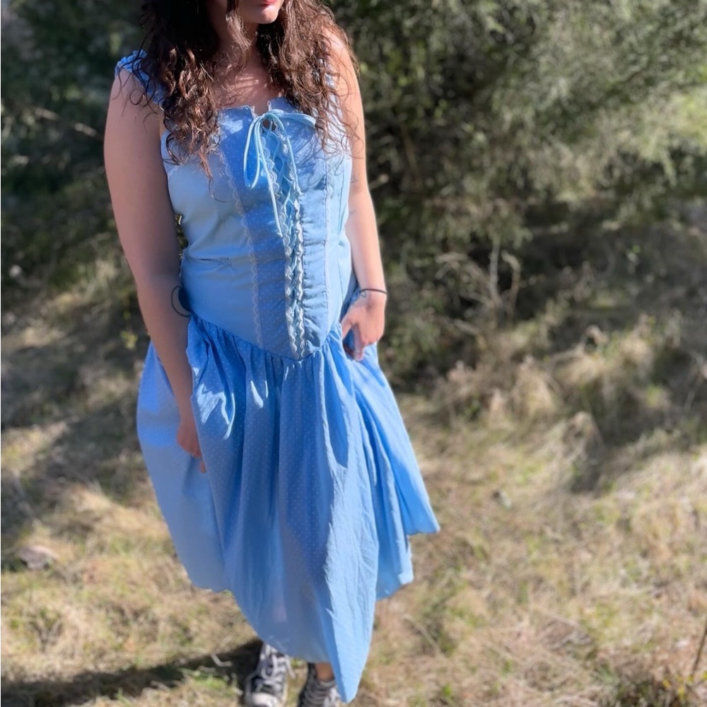 Vintage blue summer dress